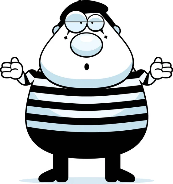 Cartoon Mime Bolero — Stockvector