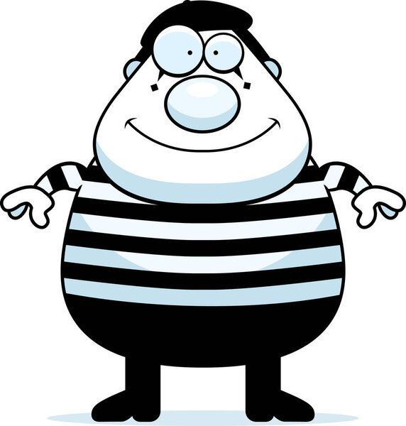 Cartoon Mime Smiling