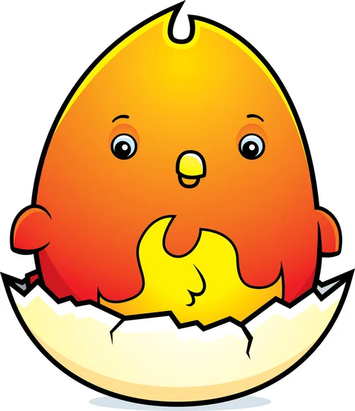 Cartoon Baby Phoenix Egg — Stock Vector