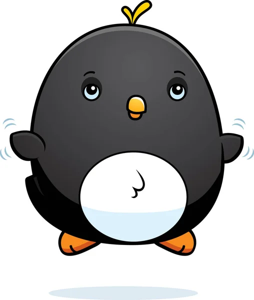 Cartoon Baby pingvin Fly — Stock vektor