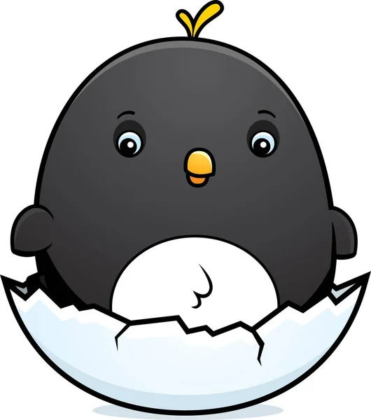 Cartoon Baby Pinguin Ei — Stockvektor