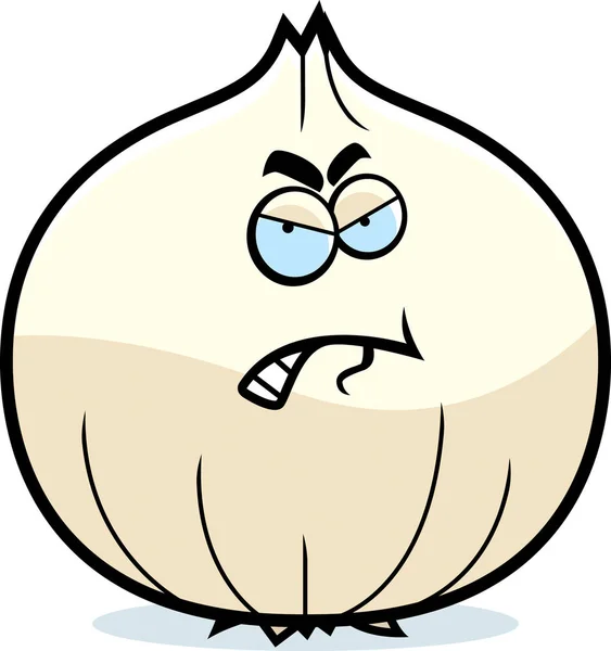 Caricature Angry Onion — Image vectorielle