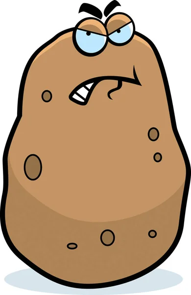 Karikatur Wütende Kartoffel — Stockvektor