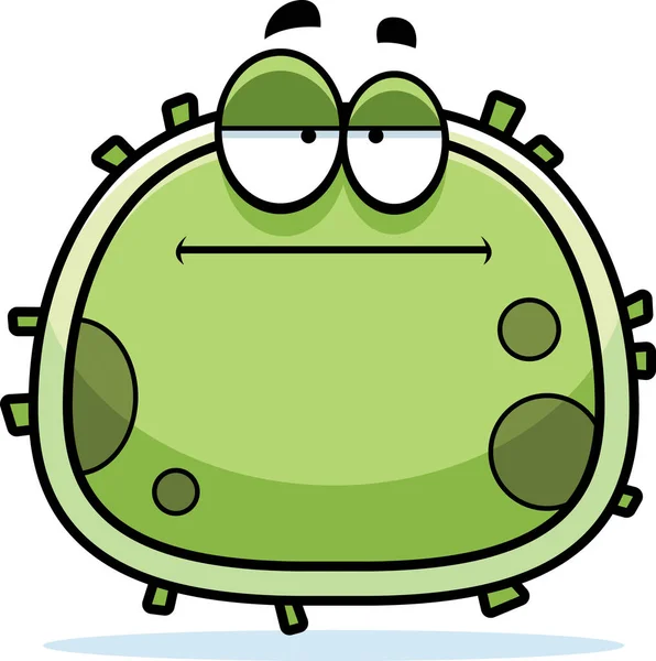 Bored Germ Microbe — Stock Vector