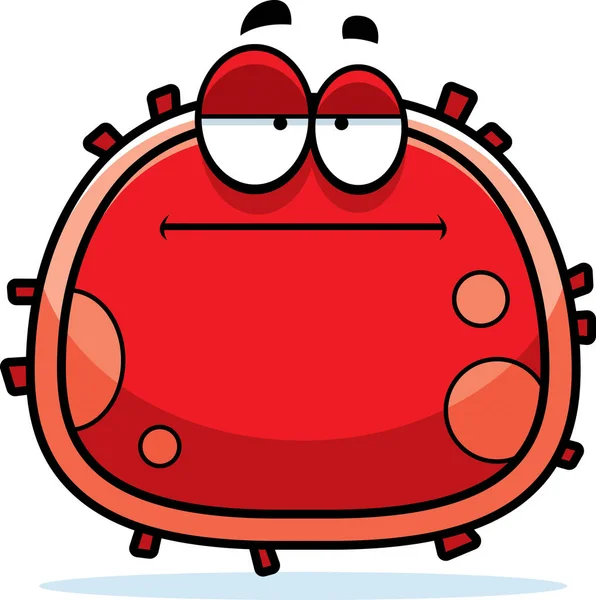 Bored Red Blood Cell — Stock Vector