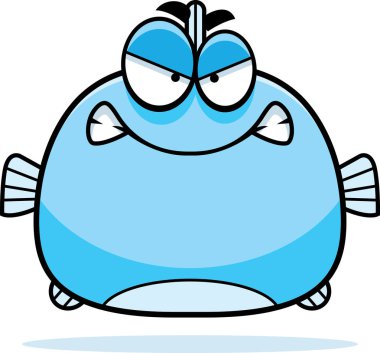 Angry Little Fish clipart