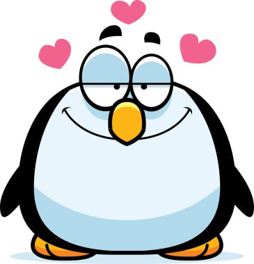 Aşık küçük penguen