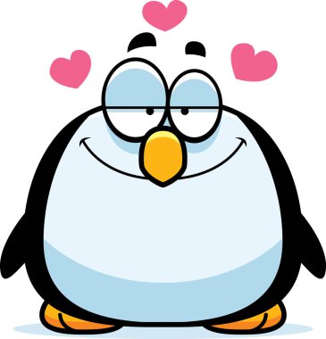 Little Penguin in Love clipart