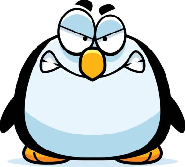 Angry Little Penguin clipart