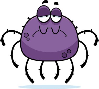 Üzgün küçük örümcek