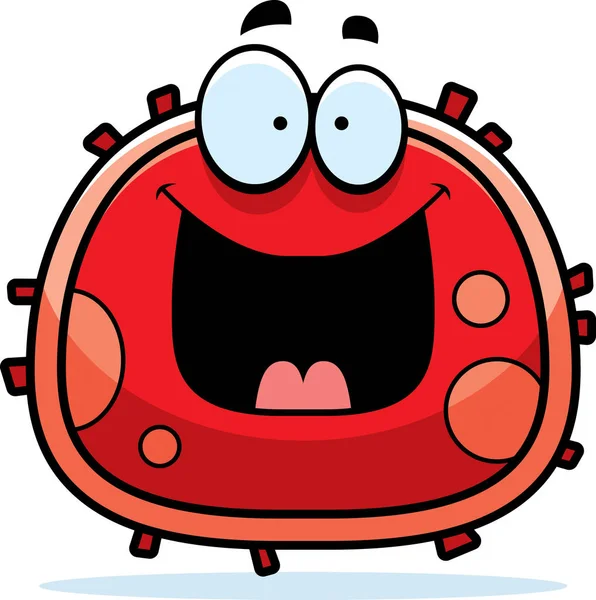 Mutlu kırmızı kan hücresi — Stok Vektör