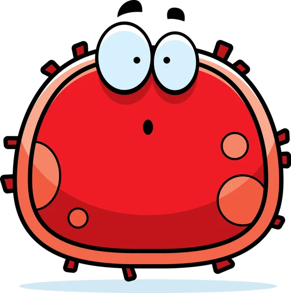 Surprised Red Blood Cell — Stock Vector