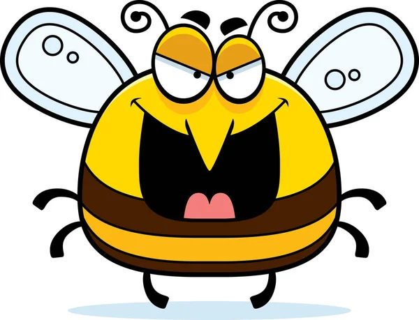 Злая маленькая пчелка — стоковый вектор