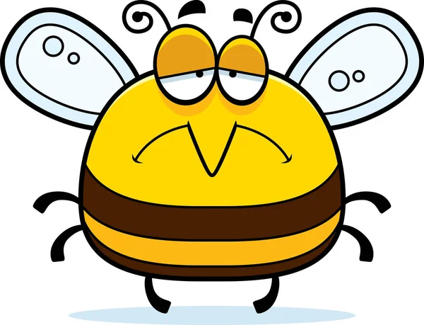 Triest weinig Bee — Stockvector