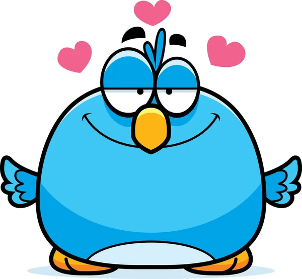 Влюбленная голубая птица — стоковый вектор