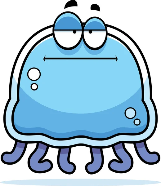 Znuděný malé medúzy — Stockový vektor