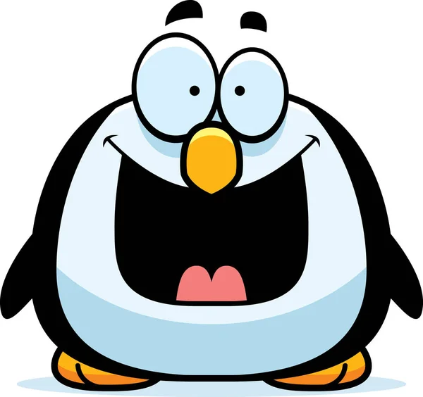Heureux petit pingouin — Image vectorielle