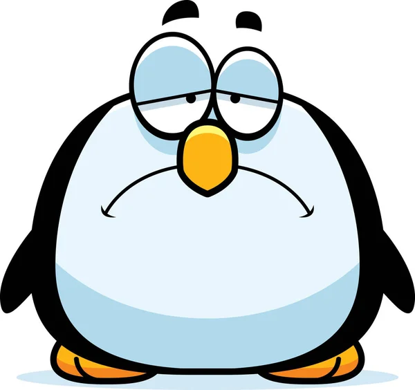 Sad Little Penguin — Stock Vector