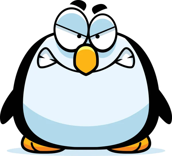 Pinguim pequeno irritado —  Vetores de Stock