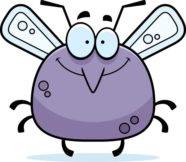 Sonriente pequeño mosquito — Archivo Imágenes Vectoriales