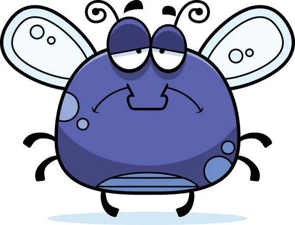 Triste pequeña mosca — Vector de stock