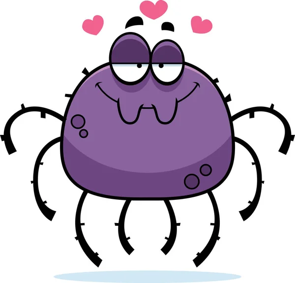Μικρή αράχνη στην αγάπη — Διανυσματικό Αρχείο