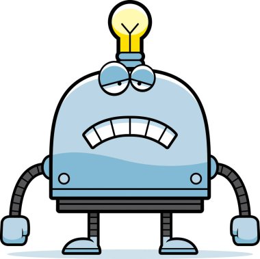 Üzgün küçük Robot