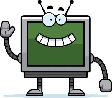 Bilgisayar monitörü sallayarak