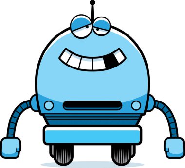 Hatalı çalışan erkek Robot