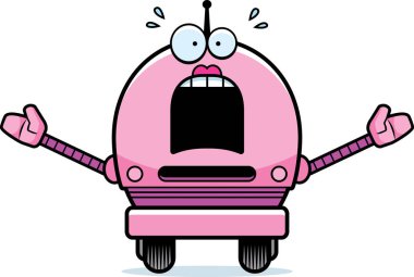 Korkmuş kadın Robot