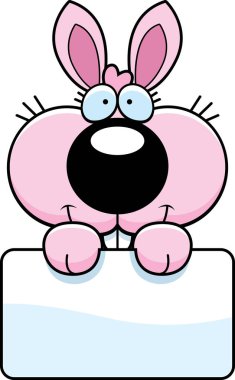 Çizgi film Bunny tavşan işareti