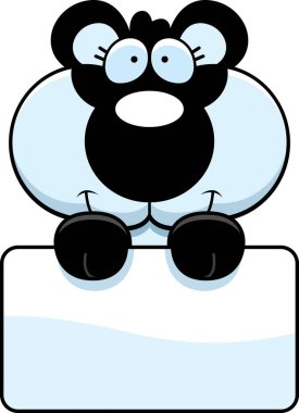 Çizgi film Panda yavrusu işareti