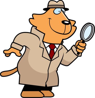 Karikatür kedi Dedektif