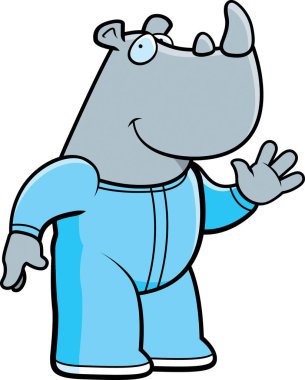 Çizgi film Rhino pijama