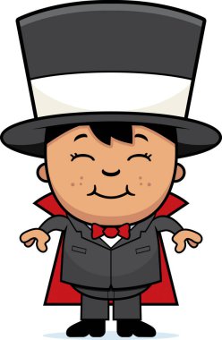 Çizgi film çocuk sihirbaz