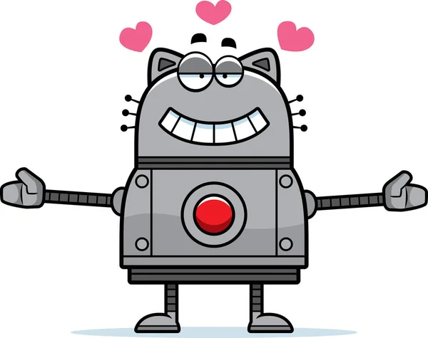 Robot gato abrazo — Archivo Imágenes Vectoriales