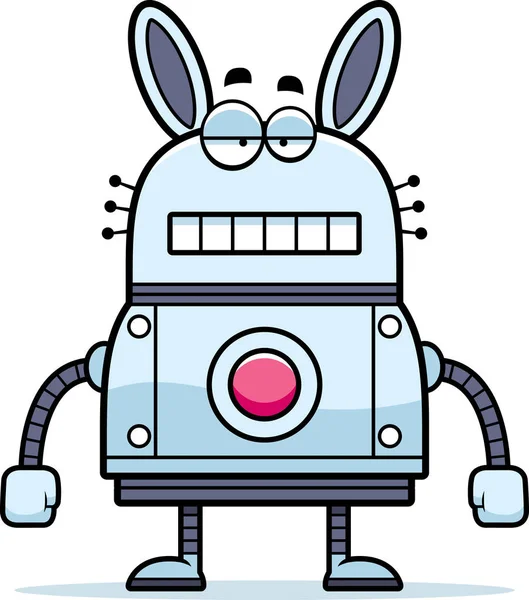 Klidný kreslený Robot králík — Stockový vektor