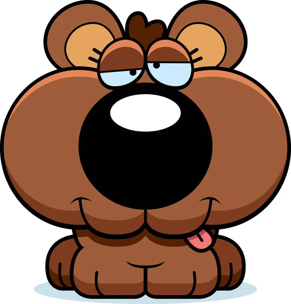 Filhote de urso pateta dos desenhos animados —  Vetores de Stock