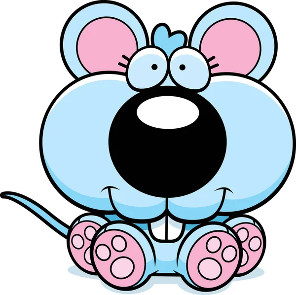 Çizgi film bebek fare oturma