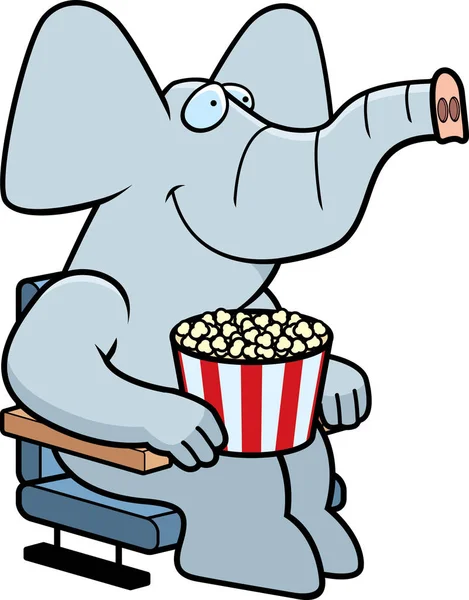 Zeichentrick-Elefantenfilm — Stockvektor