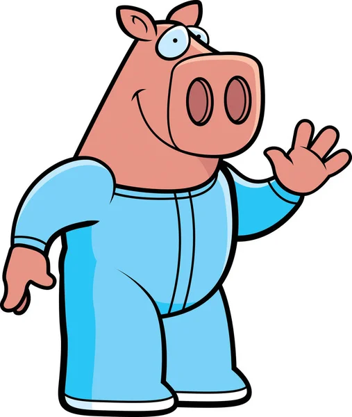 Desenhos animados Pig Pajamas —  Vetores de Stock