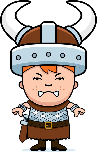 Θυμωμένος παιδί Viking — Διανυσματικό Αρχείο