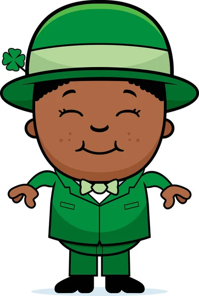 Dessin animé Leprechaun enfant — Image vectorielle