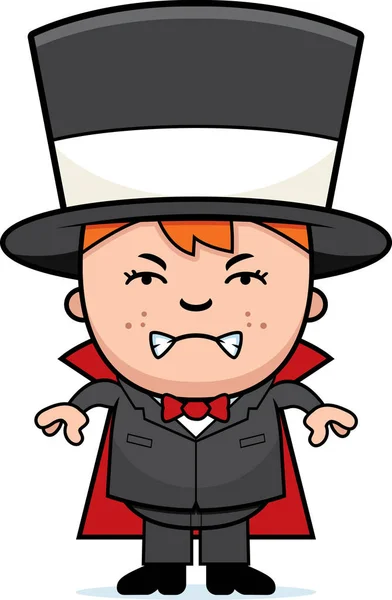 Angry Child Magician — Stock Vector