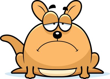 Üzgün küçük kanguru