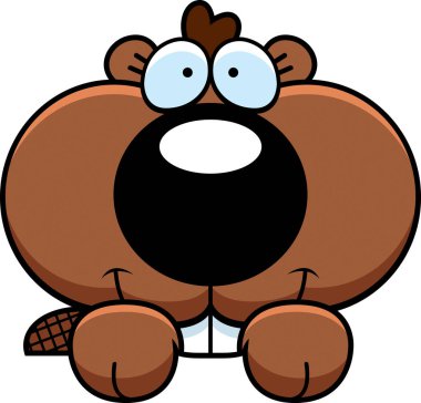 Karikatür Beaver bakmak kiti