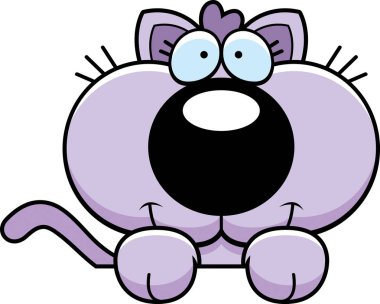 Karikatür kedi yavrusu bakma