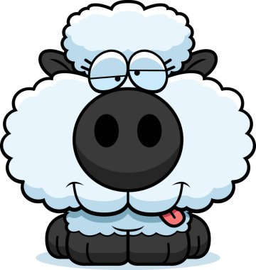 Karikatür komik kuzu