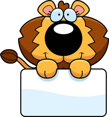 Çizgi film aslan yavrusu işareti