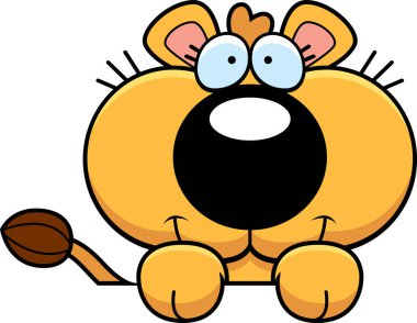 Çizgi film dişi aslan yavrusu bakma